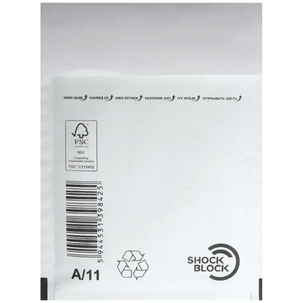imagen de Sobre de burbujas 11-A 100x165mm 1ud 1