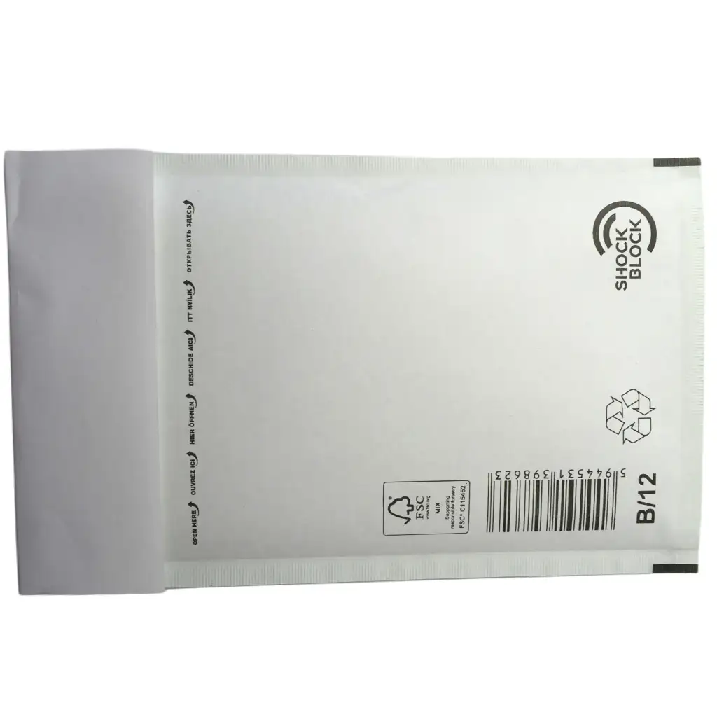 imagen de Sobre de burbujas 12-B 120x215mm 1ud 1