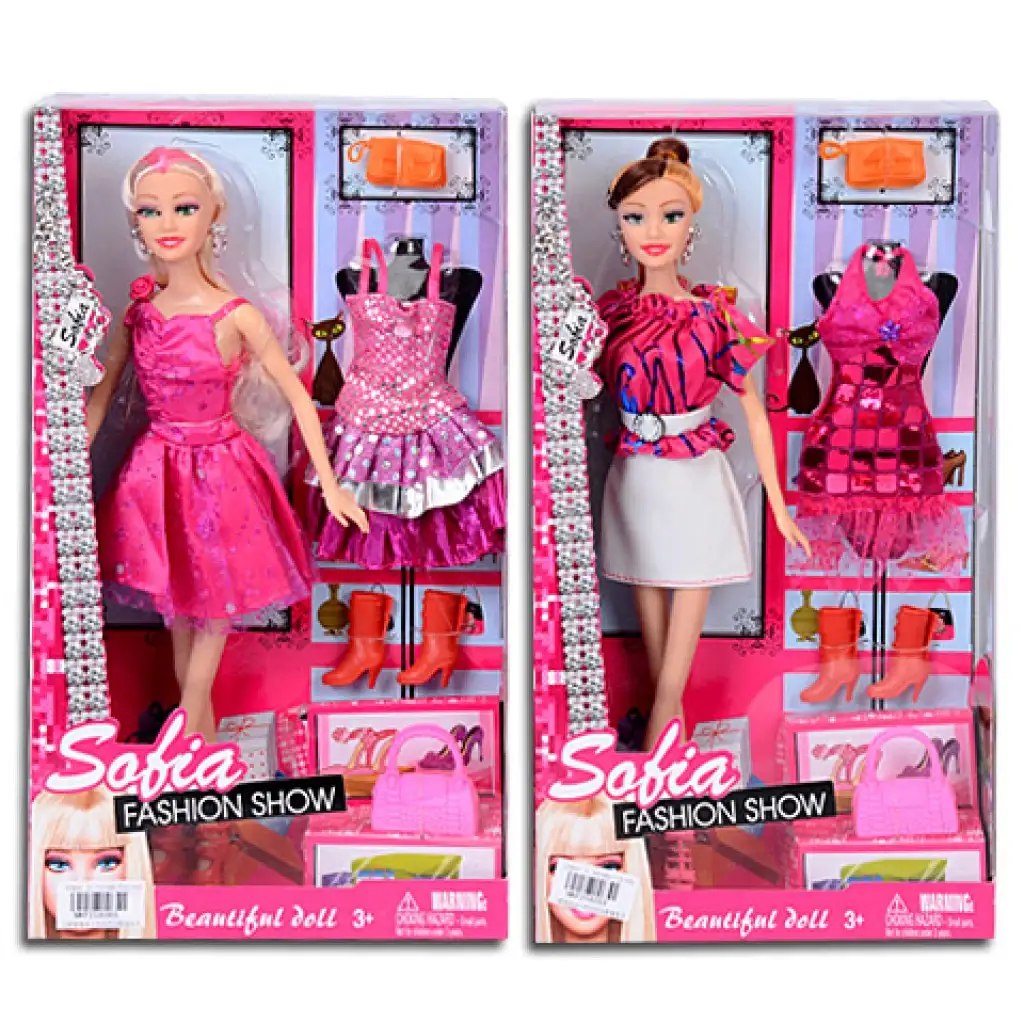 imagen de Sofia Fashion Show Divatikon muñeca con ropa y accesorios extra en 2 versiones 1