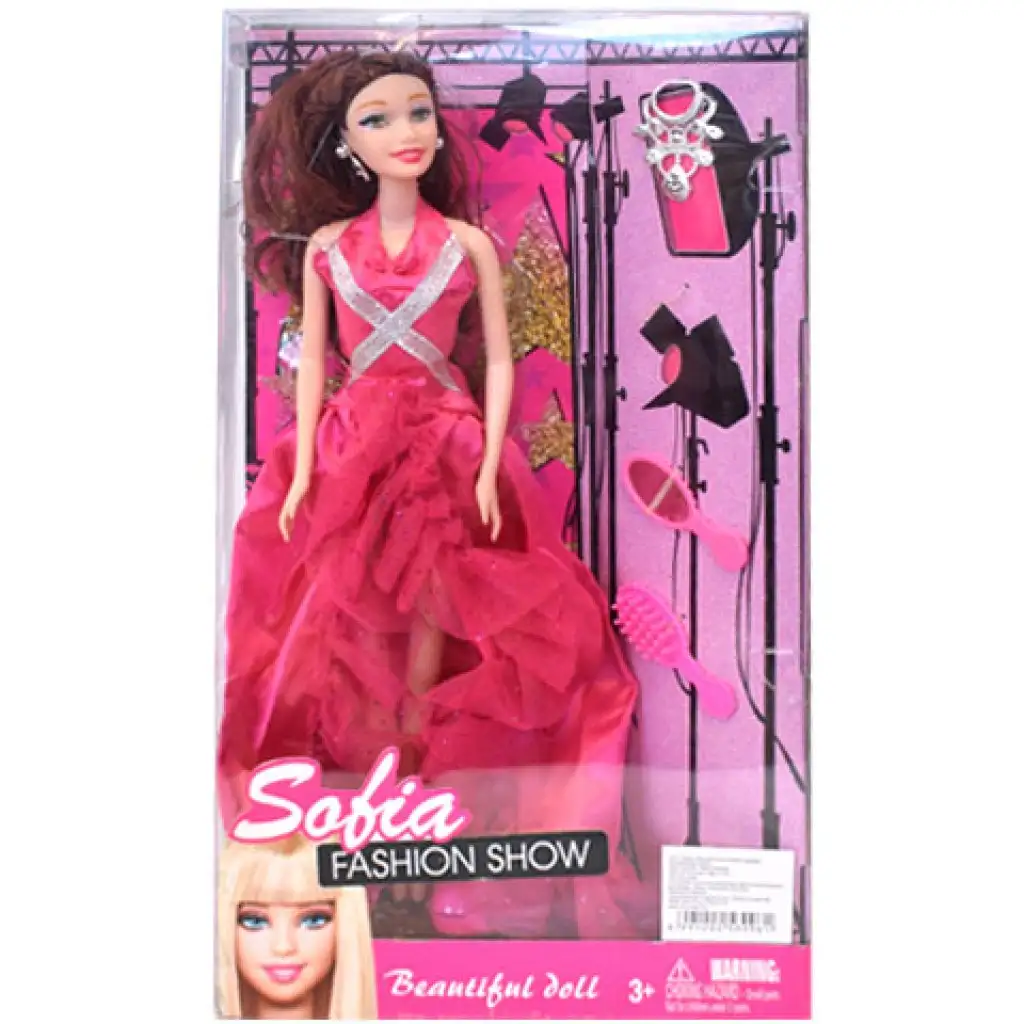 imagen de Sofía Fashion Show Muñeca de viaje con ropa extra y maleta en 2 versiones 1