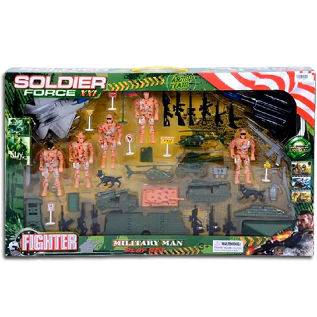 imagen de Soldier Force Set de Juguetes Militares con Vehículos 1