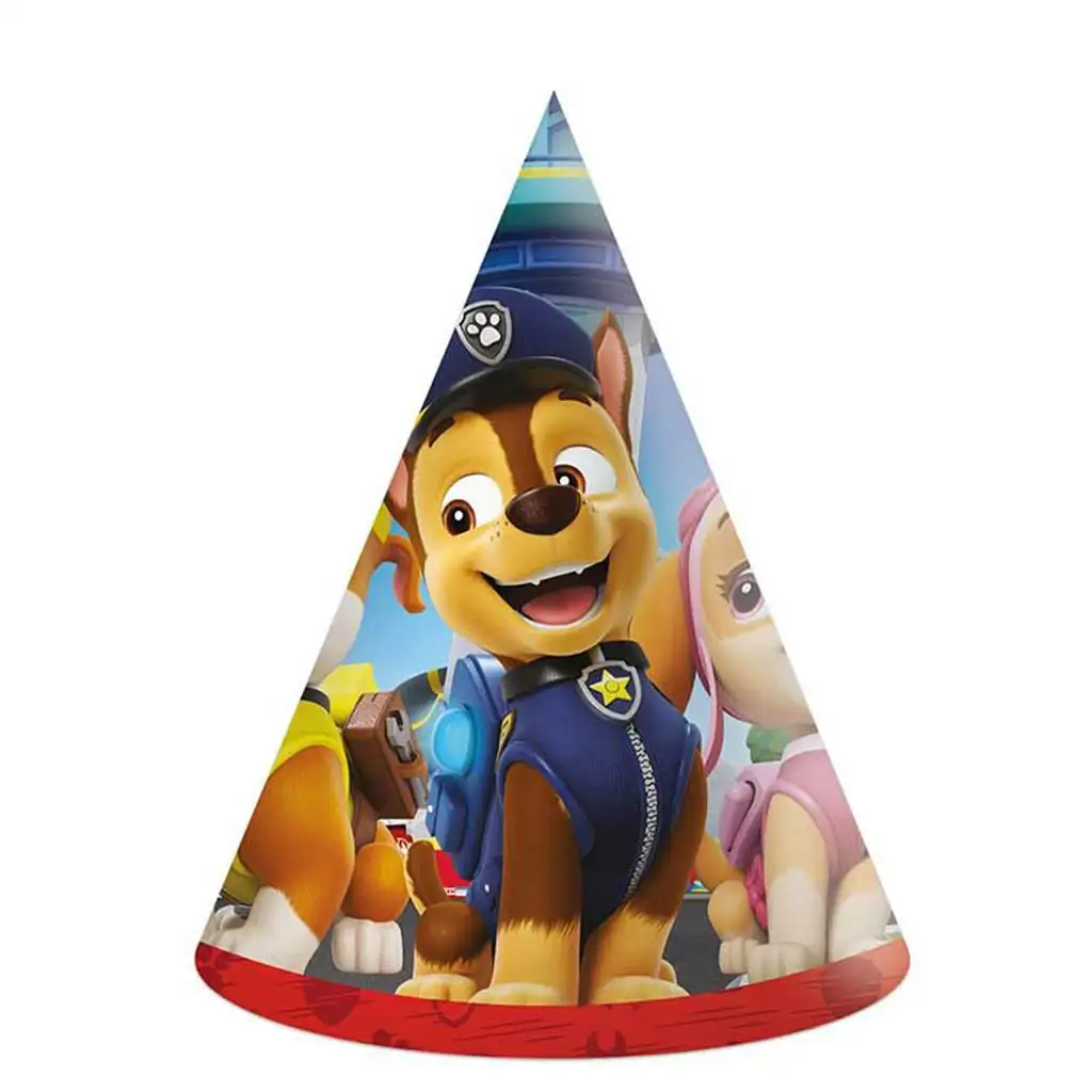 imagen de Sombrero de fiesta con estampado de Patrulla Canina, set de 6 unidades 1