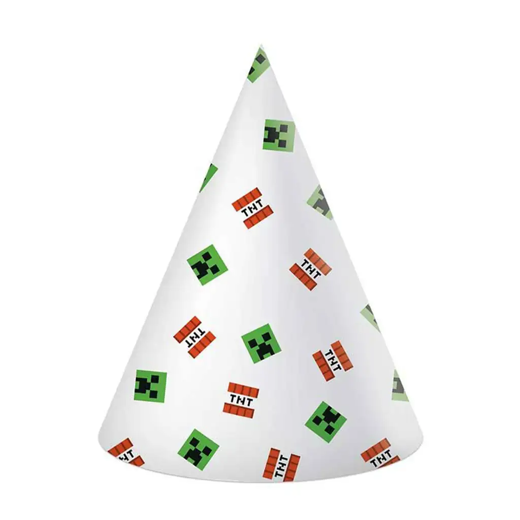 imagen de Sombrero de fiesta de Minecraft set de 6 unidades 1