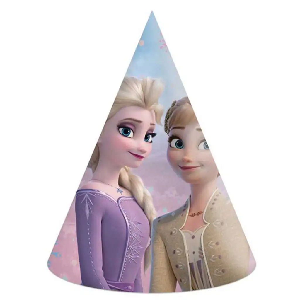 imagen de Sombrero de fiesta de papel Frozen 2 set de 6 unidades 1