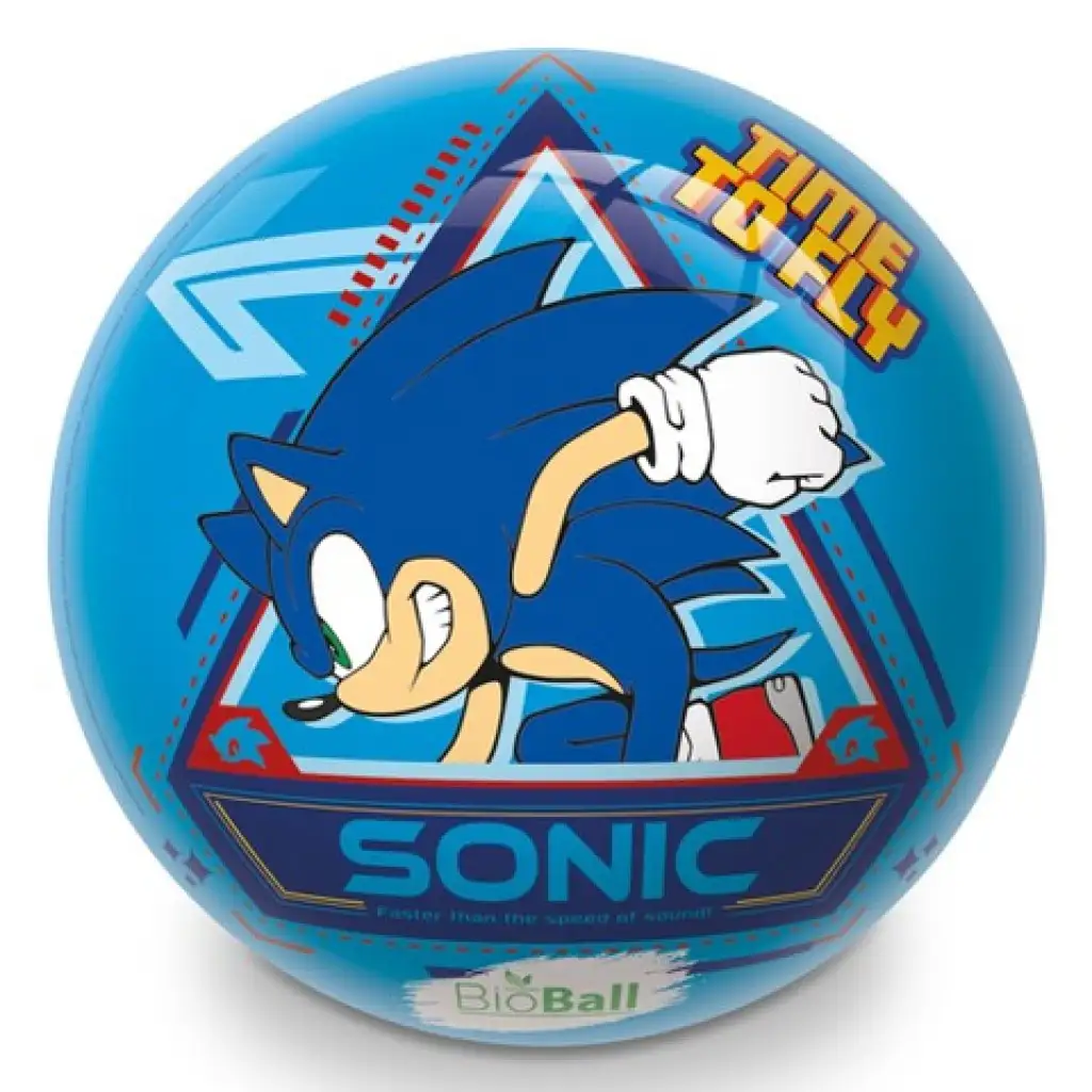 imagen de Sonic balón de goma azul BioBall 23cm - Mondo Toys 2