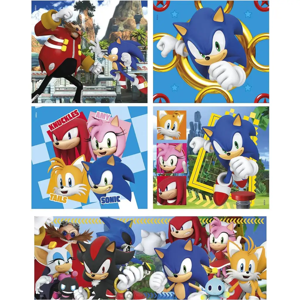 imagen de Sonic el erizo 10 en 1 supercolor puzzle - Clementoni 2