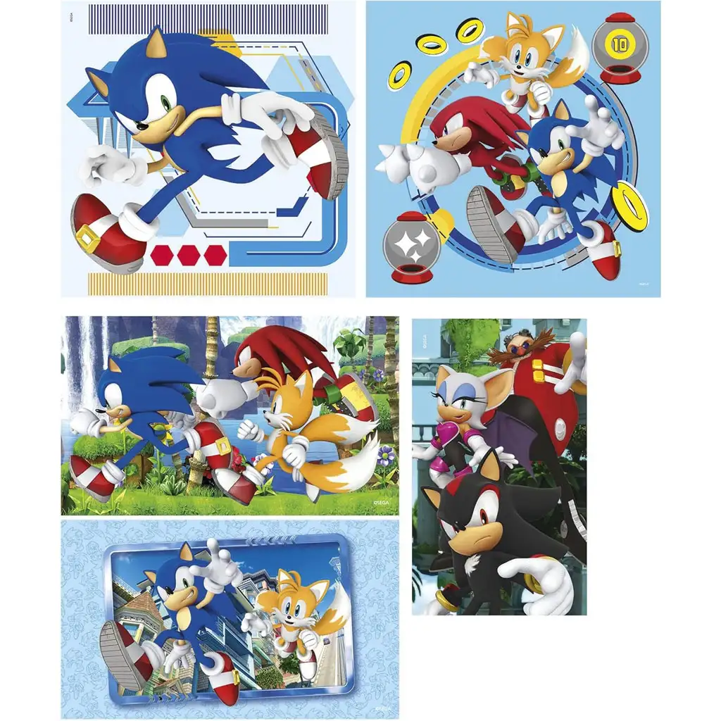 imagen de Sonic el erizo 10 en 1 supercolor puzzle - Clementoni 3