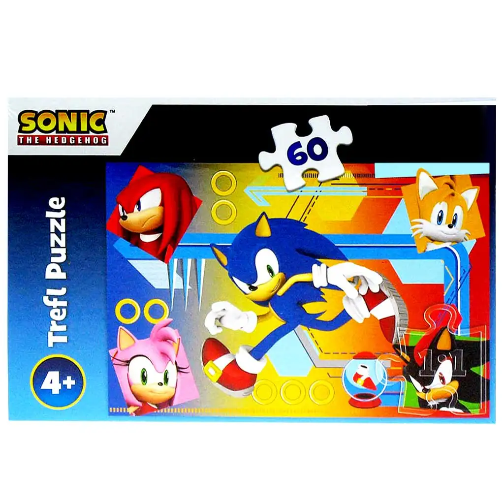 imagen de Sonic el erizo 60 piezas puzzle - Trefl 1