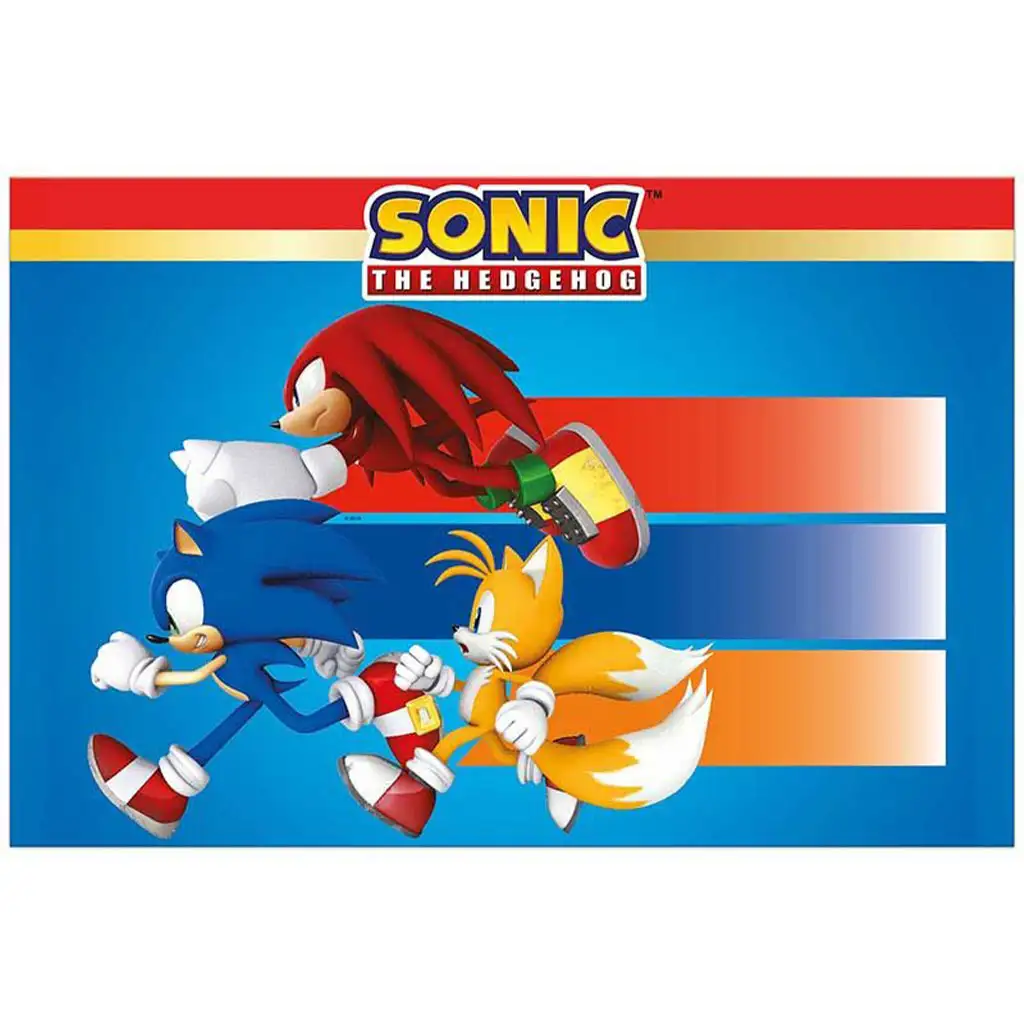 imagen de Sonic el erizo mantel de plástico 120x180cm 1