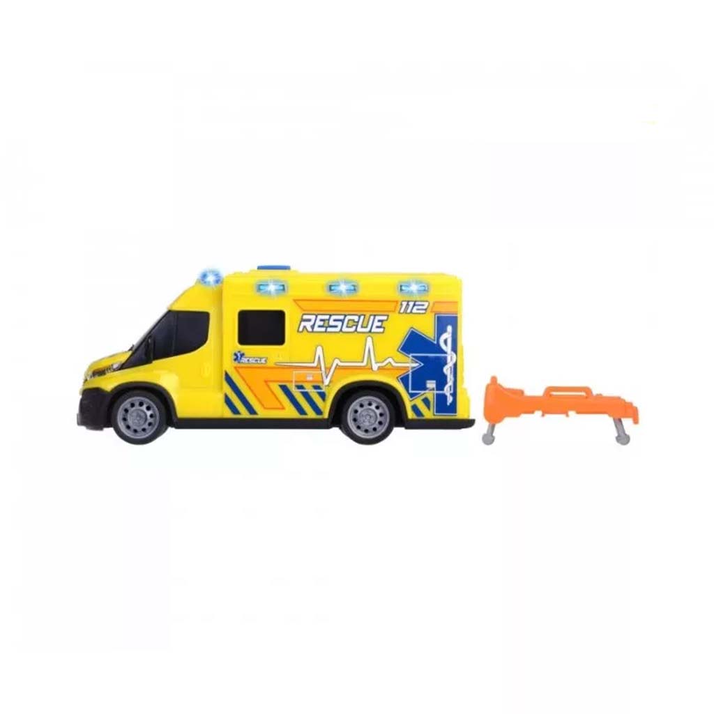 imagen de SOS Iveco ambulancia con sonido y luz de 18 cm - Dickie Toys 3