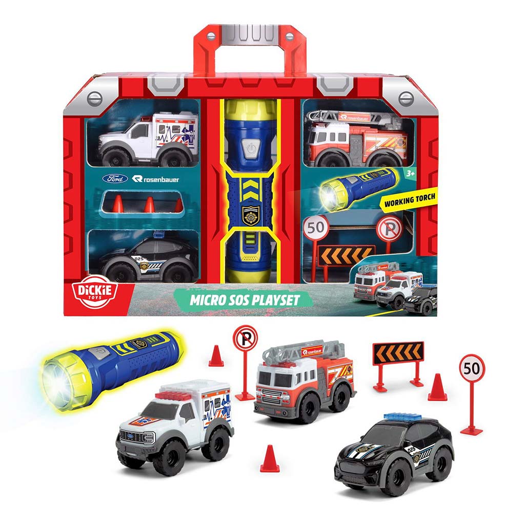 imagen de SOS Micro set de juego con linterna - Dickie Toys 2