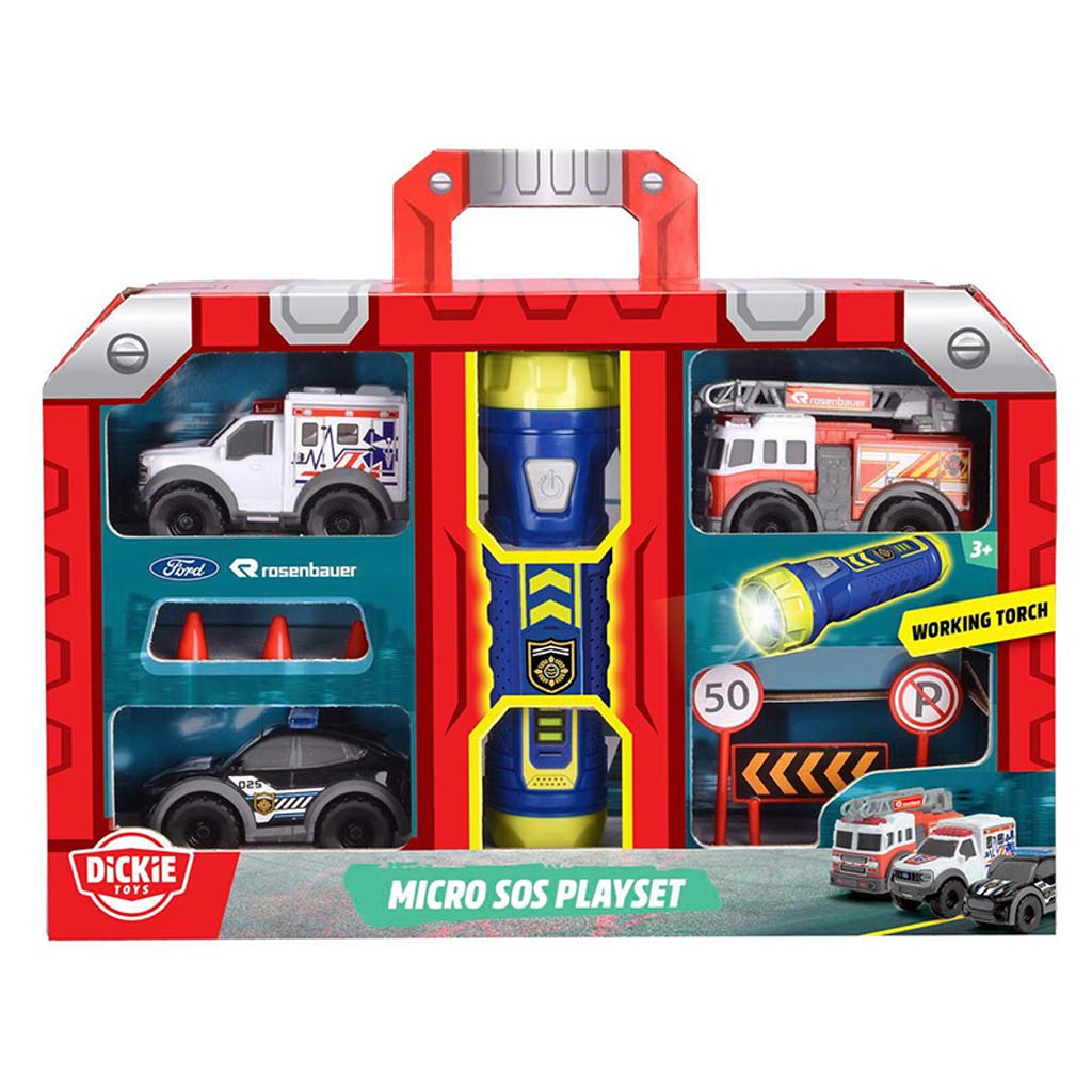 imagen de SOS Micro set de juego con linterna - Dickie Toys 1