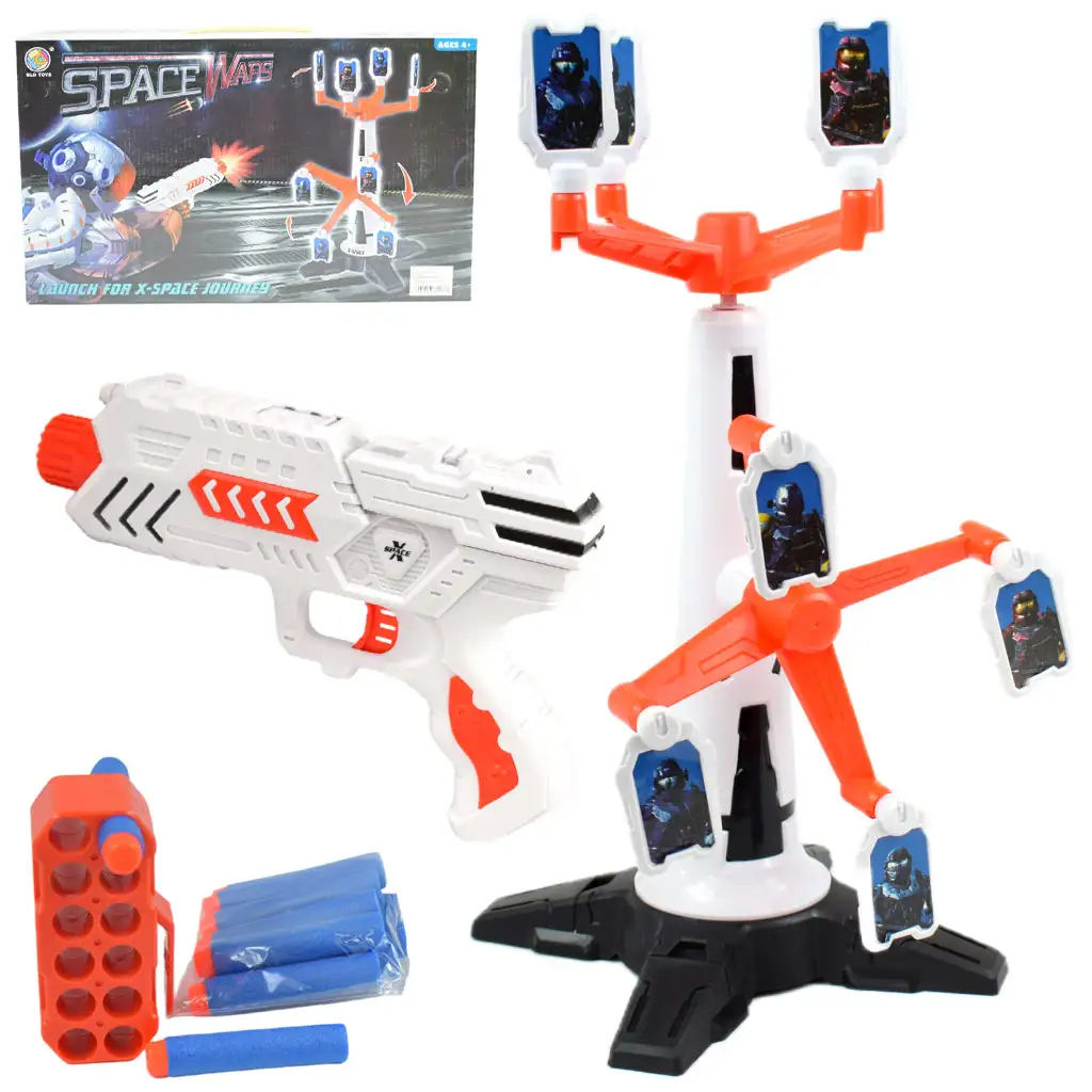imagen de Space Wars: Arma de espuma con diana giratoria y balas 1