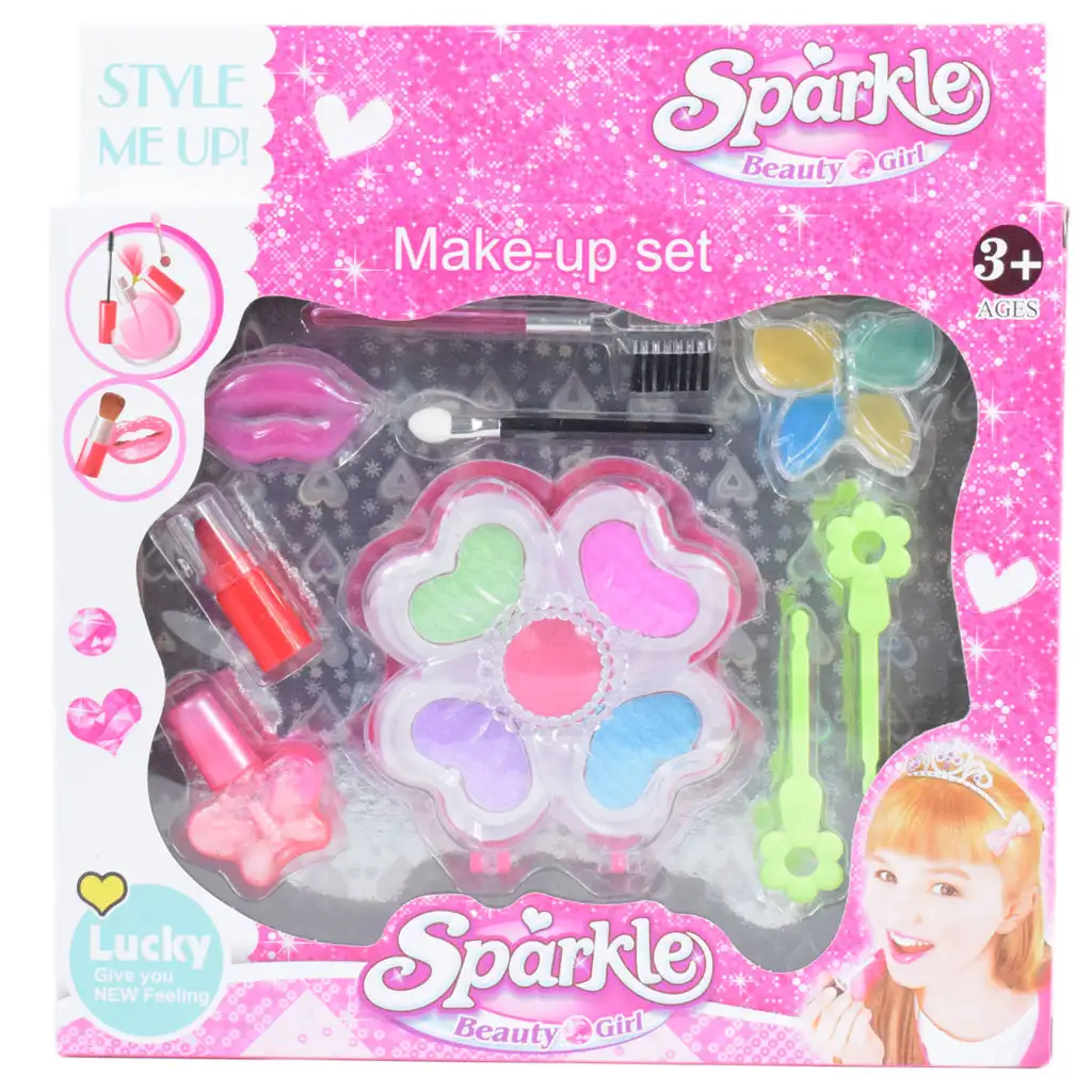 imagen de Sparkle Beauty Girl: Set de maquillaje con brillos labiales y paleta de sombras 5