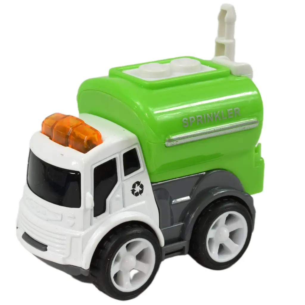 imagen de Speed Racer: Camión de basura con ruedas en varias versiones 6cm 1ud 2