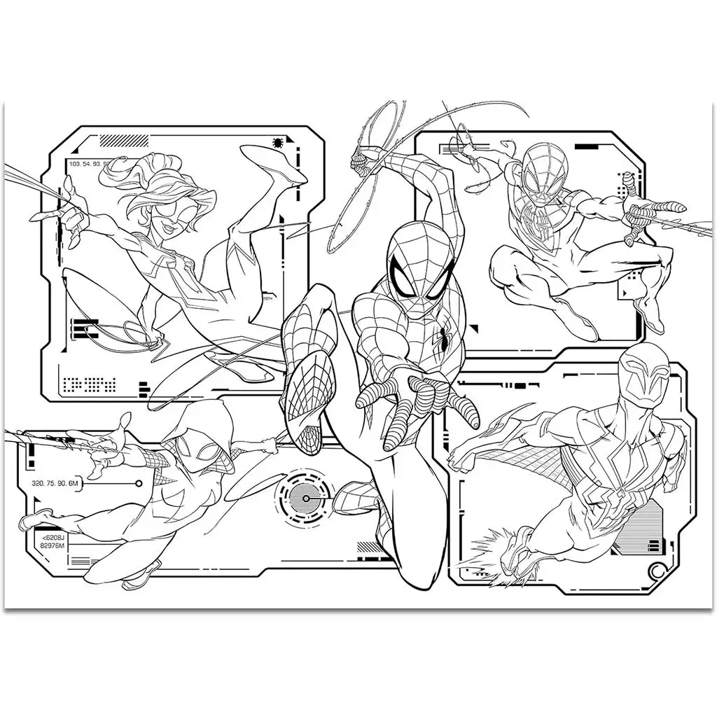 imagen de Spider-Man 2 en 1 maxi puzzle de 48 piezas y colorear 35x25cm - Lisciani 4
