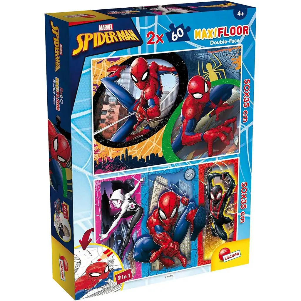 imagen de Spider-Man 2 en 1 maxi puzzle y libro para colorear 50x35cm - Lisciani 1