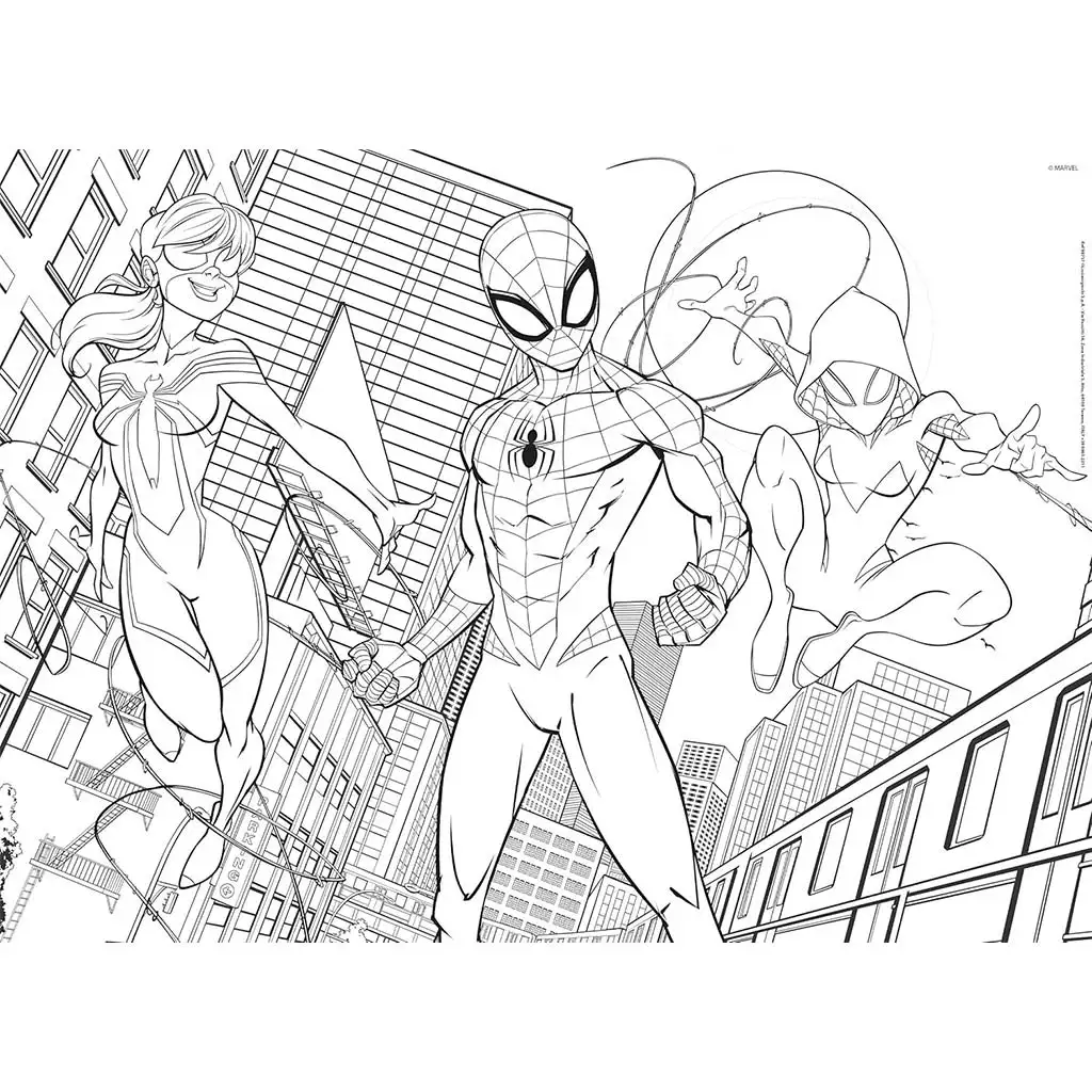 imagen de Spider-Man 2 en 1 maxi rompecabezas y libro para colorear 70x50cm - Lisciani 2