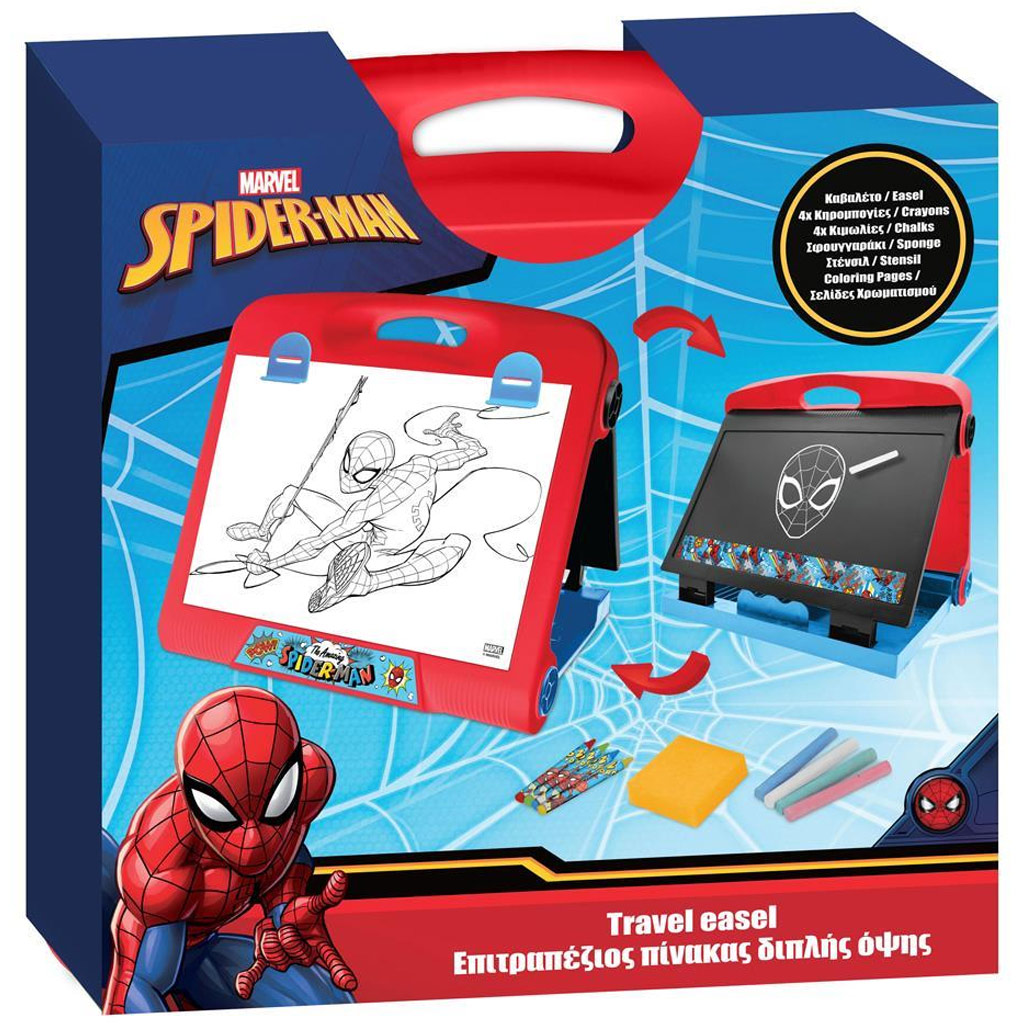 imagen de Spider-Man: Caballete portátil de arte de viaje de dos caras 1