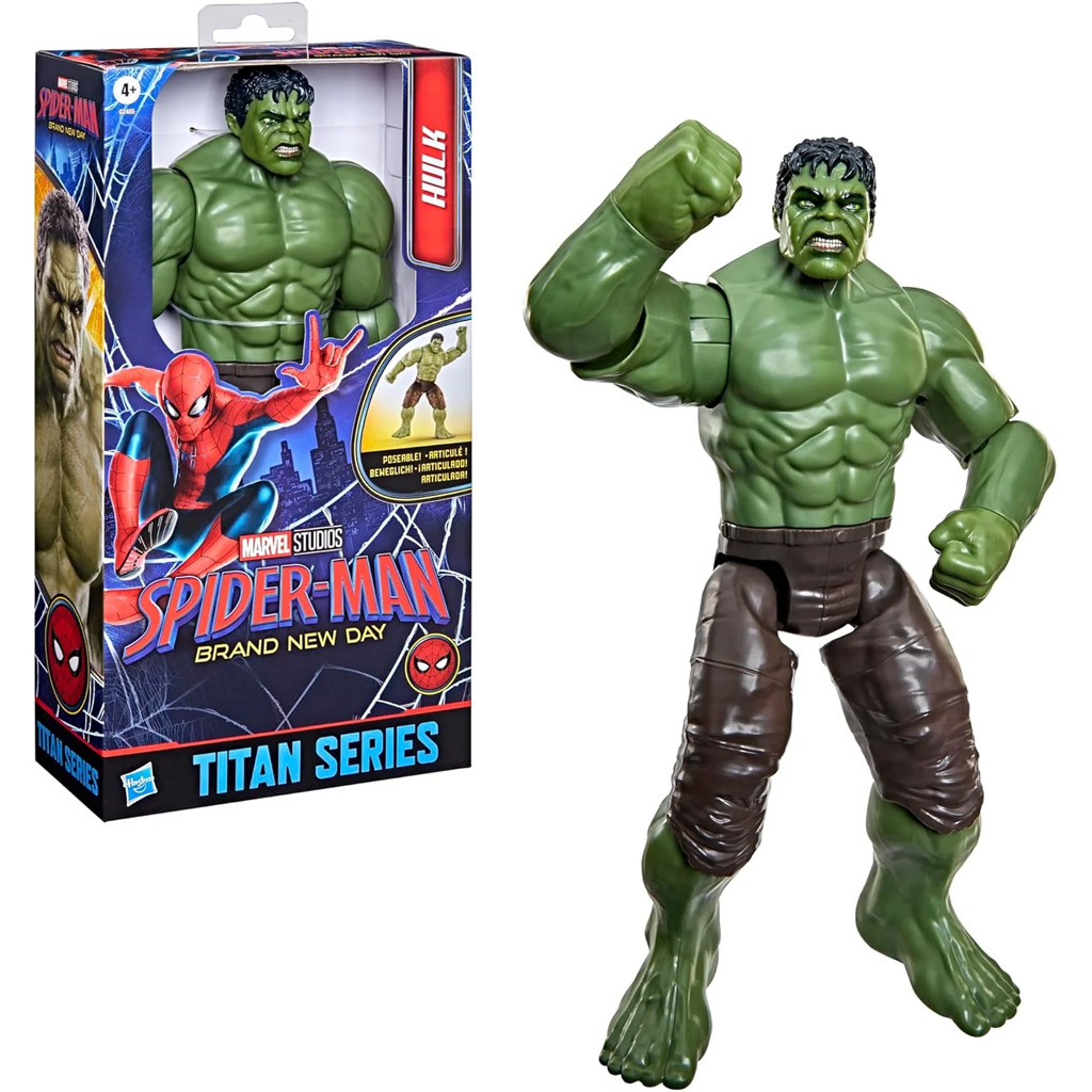 imagen de Spider-Man Nueva aventura: Titan Series Hulk figura de acción 30cm - Hasbro 1