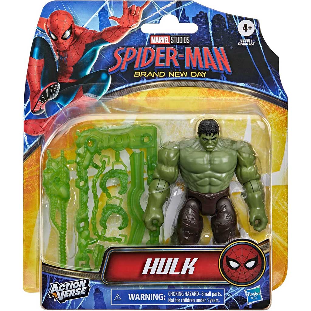 imagen de Spider-Man Nuevo Día: figura de Hulk con accesorios 11cm – Hasbro 1