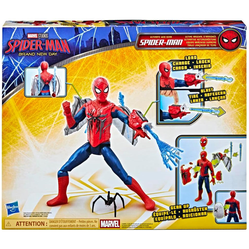 imagen de Spider-Man Nuevo día: Ultimate Web Gear figura de acción equipada con accesorios 29cm – Hasbro 4