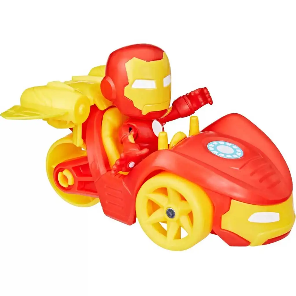 imagen de Spider-Man: Póki y sus maravillosos amigos - Figura de acción de Iron Man con vehículo - Hasbro 2