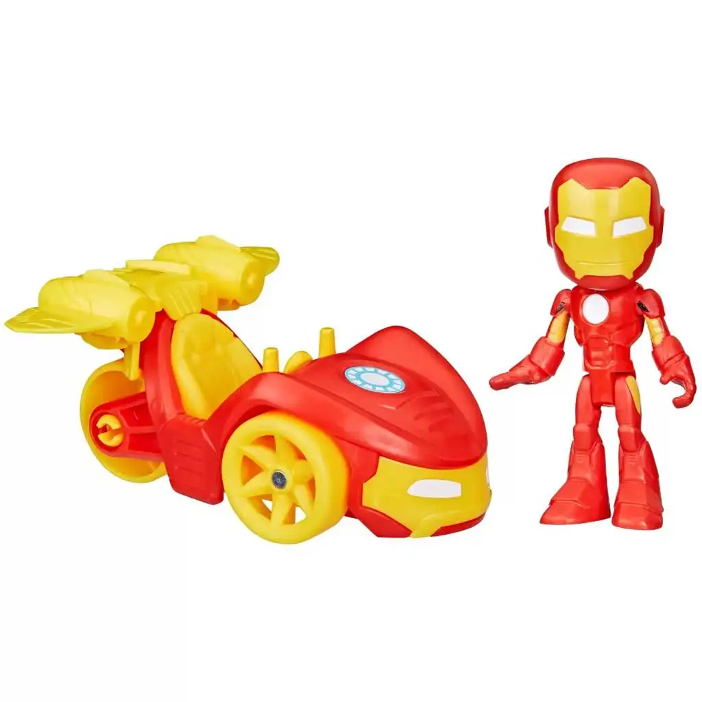 imagen de Spider-Man: Póki y sus maravillosos amigos - Figura de acción de Iron Man con vehículo - Hasbro 3