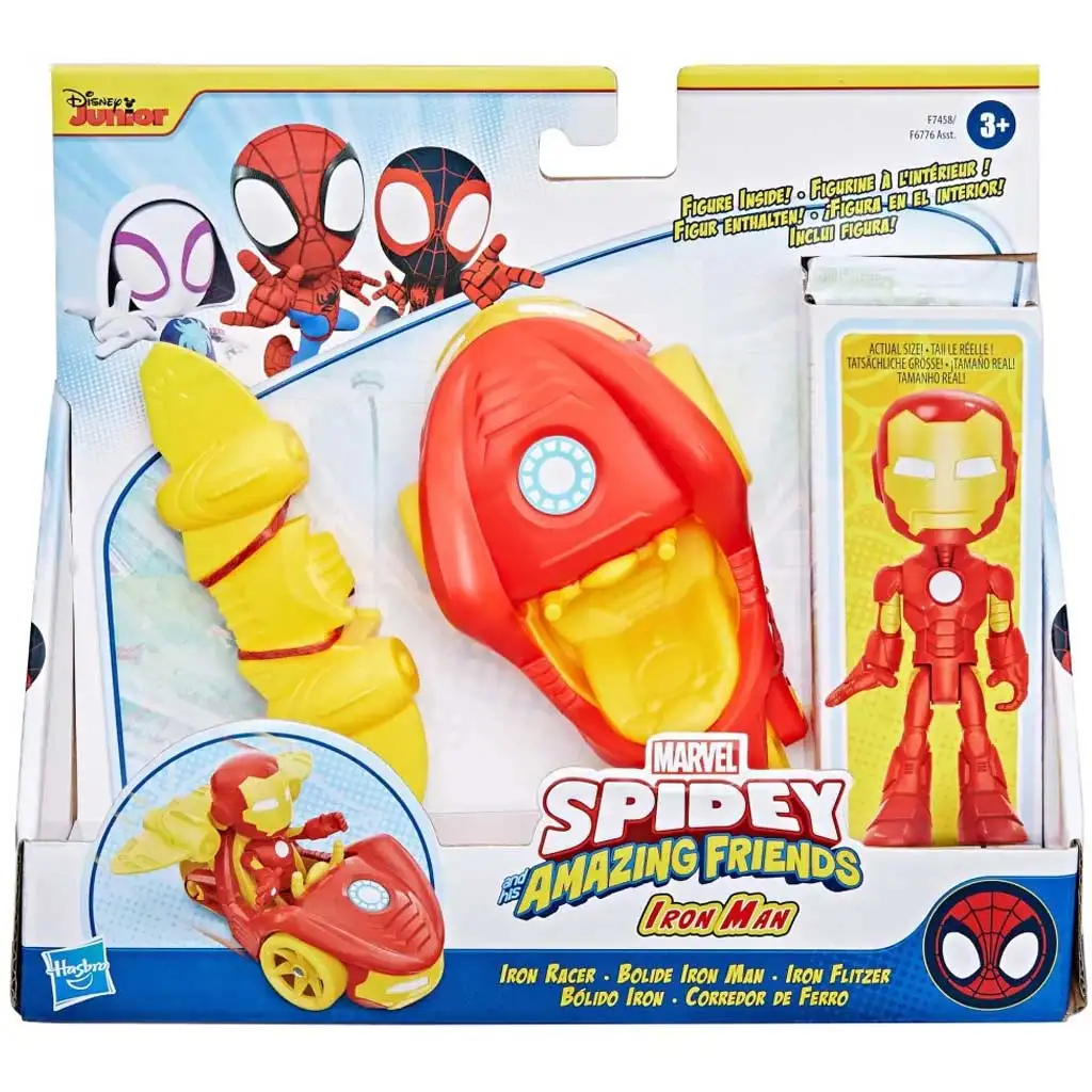 imagen de Spider-Man: Póki y sus maravillosos amigos - Figura de acción de Iron Man con vehículo - Hasbro 1