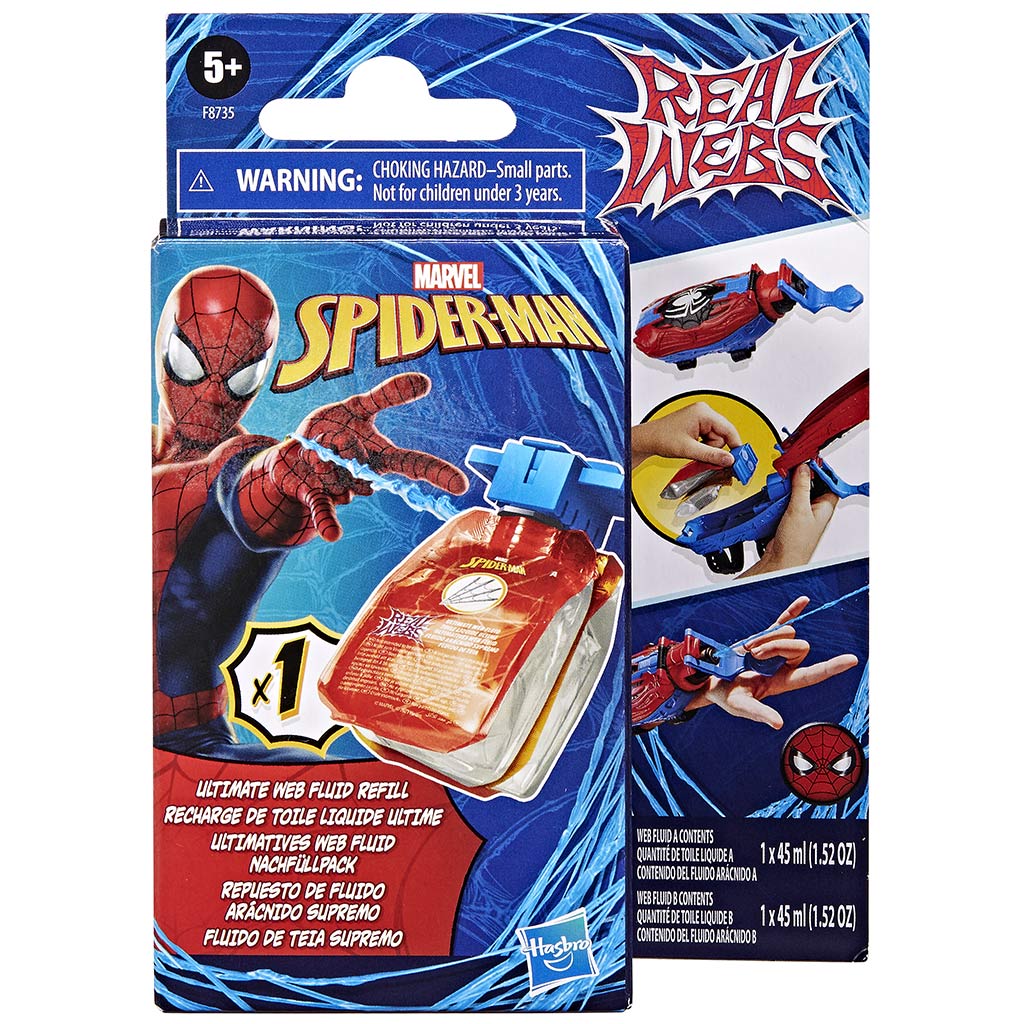 imagen de Spider-Man: Real Webs Ultimate recarga de líquido lanzador de telarañas - Hasbro 1