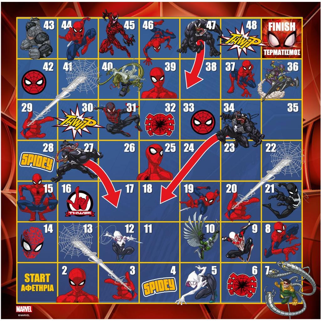 imagen de Spider-Man: Serpientes y escaleras juego de mesa 2