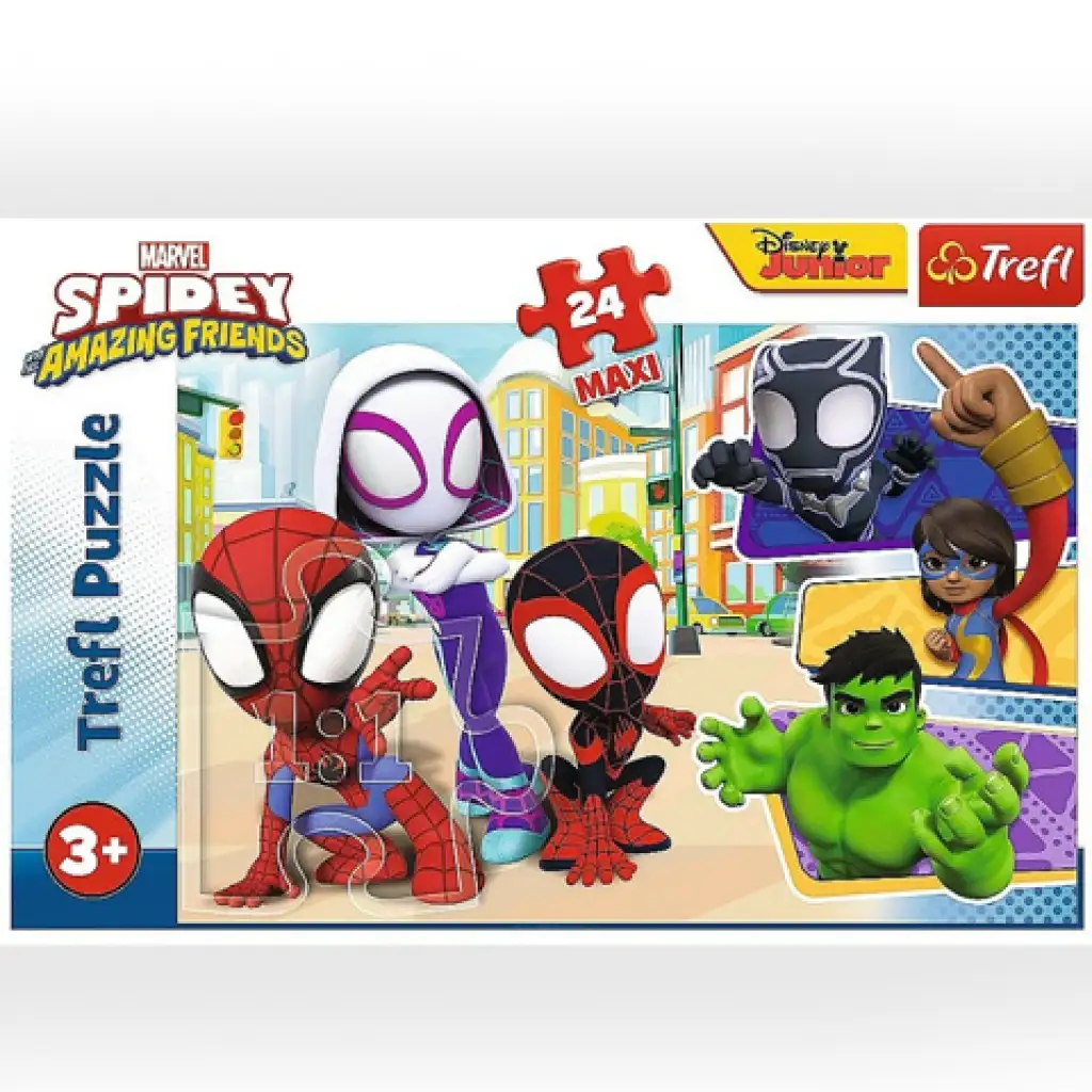 imagen de Spider-Man y sus amigos rompecabezas Maxi de 24 piezas - Trefl 1