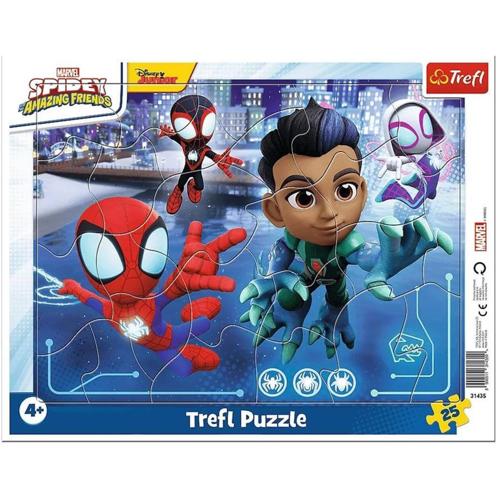 imagen de Spidey y sus amigos rompecabezas con marco de 25 piezas - Trefl 1