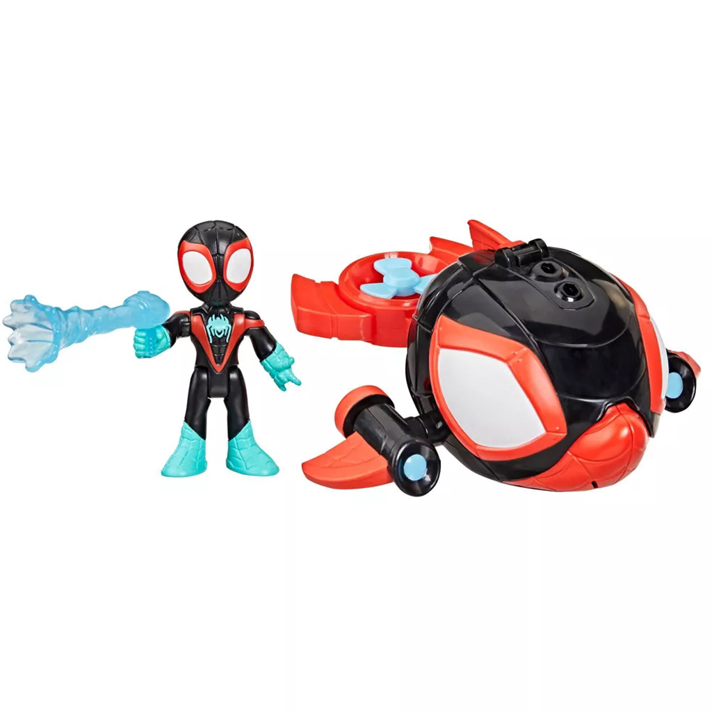 imagen de Spidey y Sus Asombrosos Amigos: Figuras Waterwebs y Vehículos de Cambio de Color - Spin Dolphin - Hasbro 2