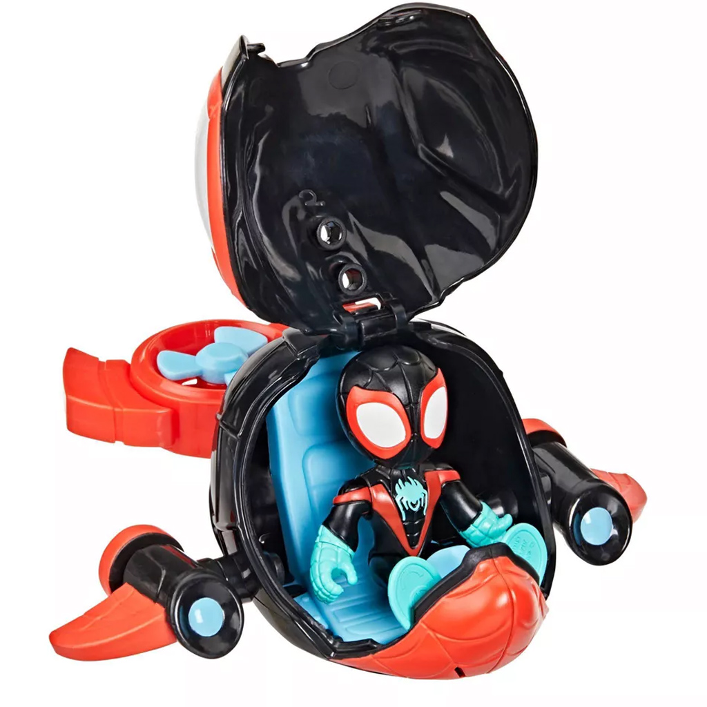 imagen de Spidey y Sus Asombrosos Amigos: Figuras Waterwebs y Vehículos de Cambio de Color - Spin Dolphin - Hasbro 3