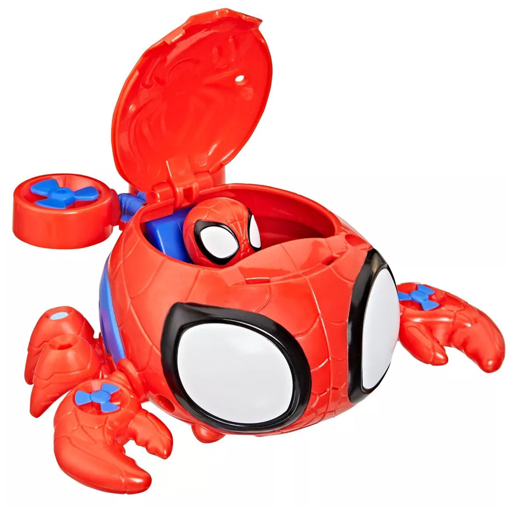 imagen de Spidey y Sus Asombrosos Amigos: Waterwebs figuras y vehículos de cambio de color - Spider Crab - Hasbro 2