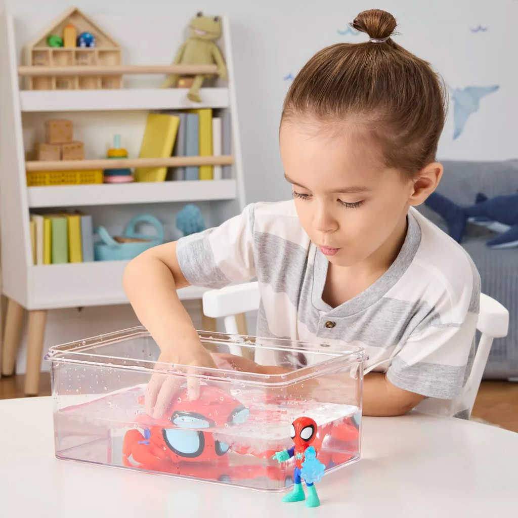 imagen de Spidey y Sus Asombrosos Amigos: Waterwebs figuras y vehículos de cambio de color - Spider Crab - Hasbro 3