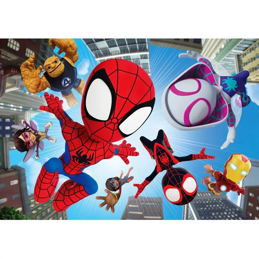 imagen de Spidey y sus maravillosos amigos en misión rompecabezas maxi supercolor de 104 piezas - Clementoni 2