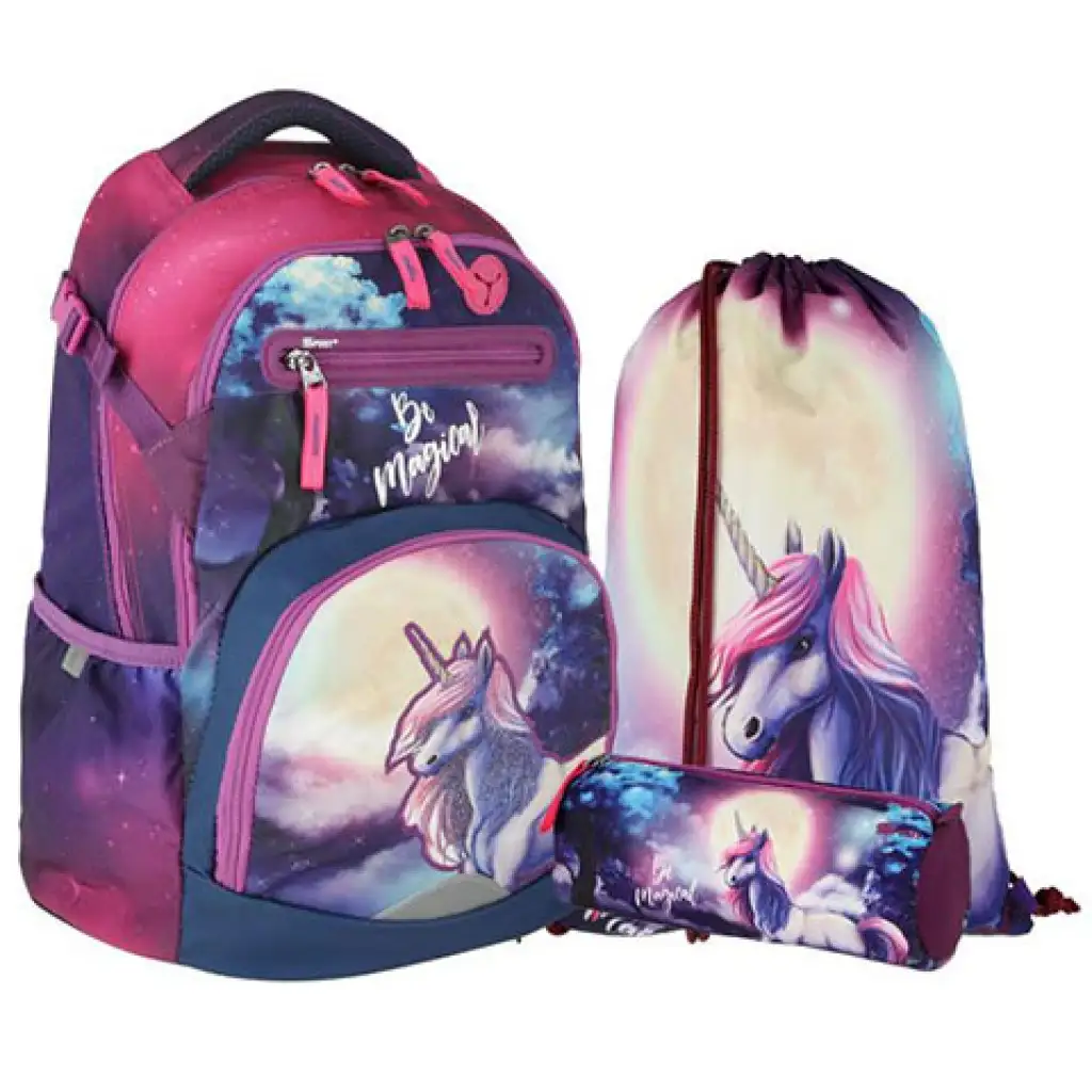 imagen de Spirit: Be Magical mochila escolar con estampado, set de 3 piezas 1
