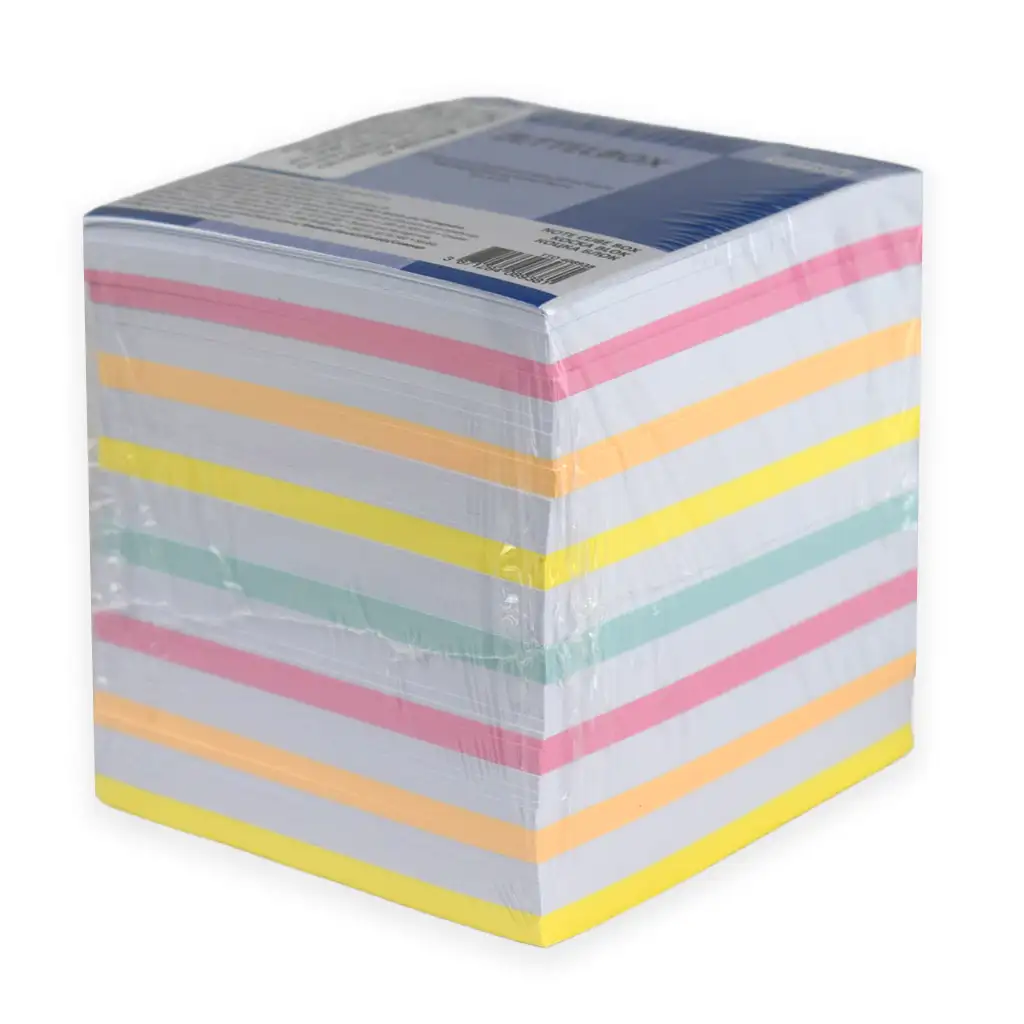 imagen de Spirit: Bloc de notas de colores y blanco 900 hojas 9x9x9cm 1