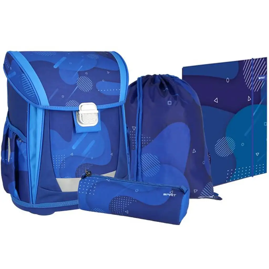 imagen de Spirit: Blue Cloud mochila escolar azul, set de 4 piezas 41x20x32cm 1
