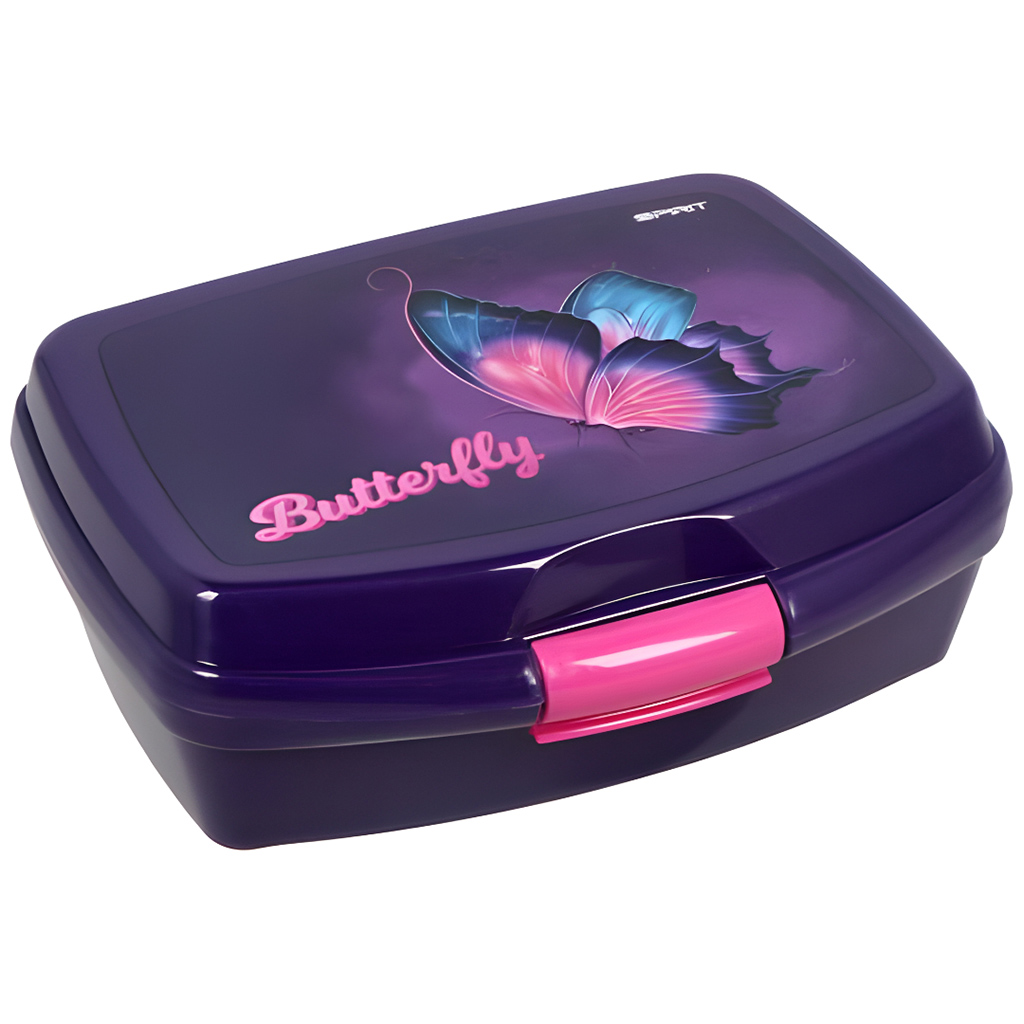 imagen de Spirit: Caja de almuerzo mariposa 550ml 16,8x13,5x6,5cm 1