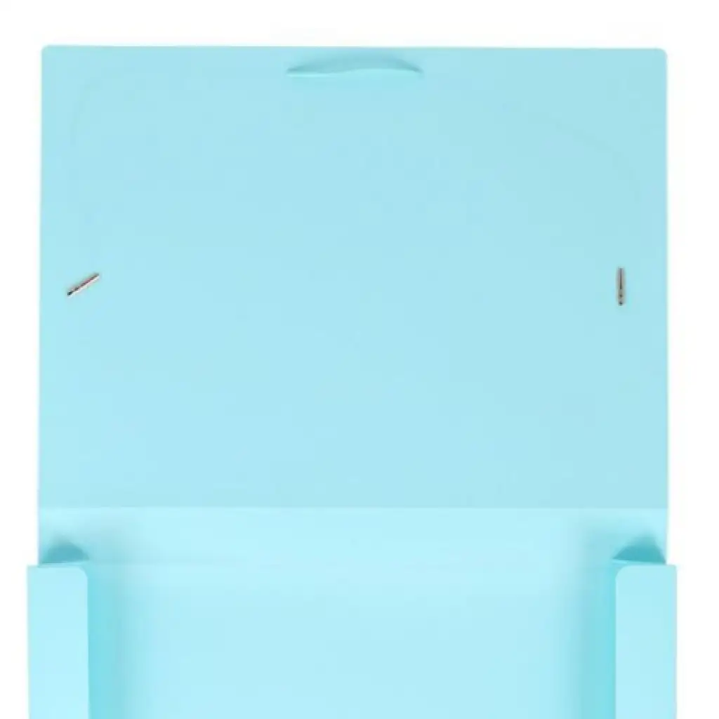imagen de Spirit: Caja de carpeta de goma azul pastel A4 de 30 mm de grosor 2