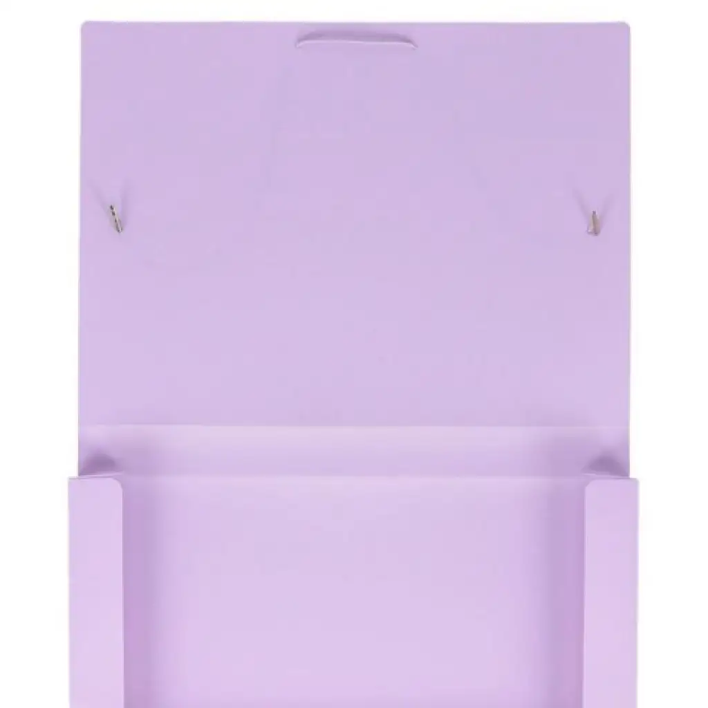 imagen de Spirit: Caja de carpeta de goma lila pastel A4 de 30 mm de grosor 2
