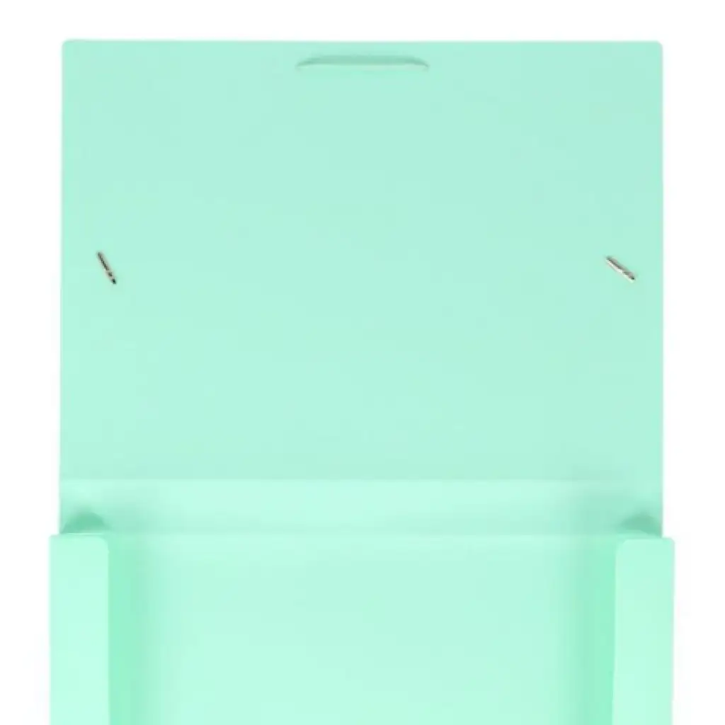imagen de Spirit: Caja de carpeta de goma verde pastel A4 de 30 mm de grosor 2