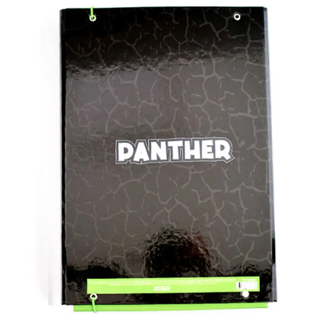 imagen de Spirit: Caja de cuadernos de goma con estampado de pantera negra en tamaño A/4 2