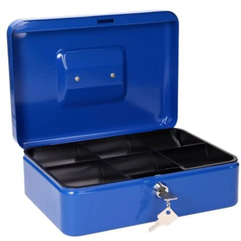 imagen de Spirit: Caja de dinero azul pequeña y cerrable - CB320 2