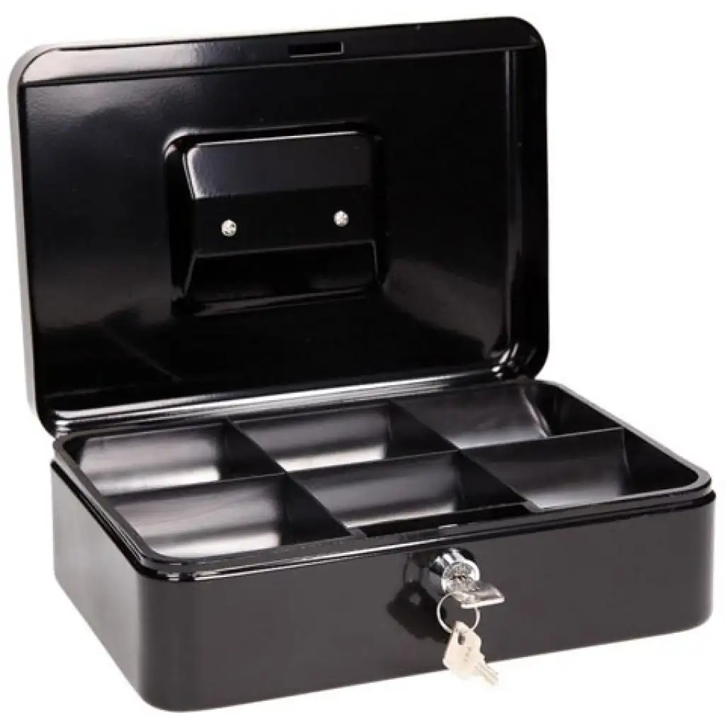 imagen de Spirit: Caja de dinero pequeña y cerrada negra - CB320 2