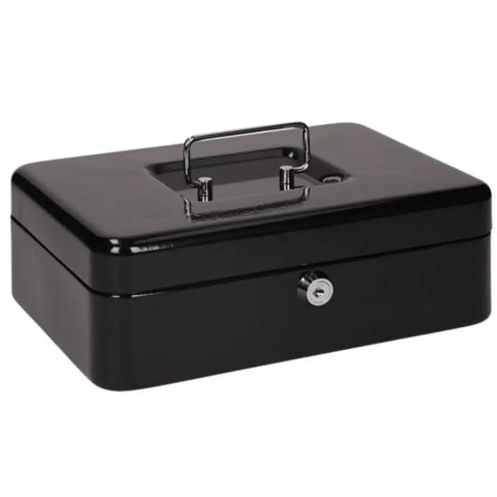 imagen de Spirit: Caja de dinero pequeña y cerrada negra - CB320 1
