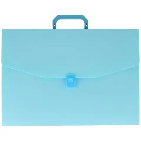 imagen de Spirit: Carpeta de archivo clásica en azul pastel con asa A4 1
